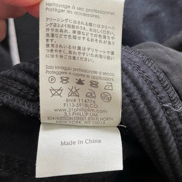 3.1 Phillip Lim Moto Pants w/ Ponte Inserts Biker Quilted Knee Pads street wear - Picture 12 of 13